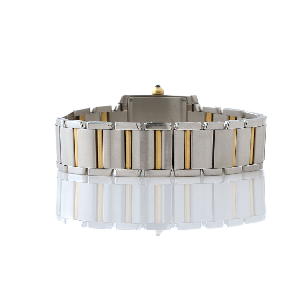 Thumbnail: Cartier Ladies Tank Francaise Medium Yellow Gold Steel