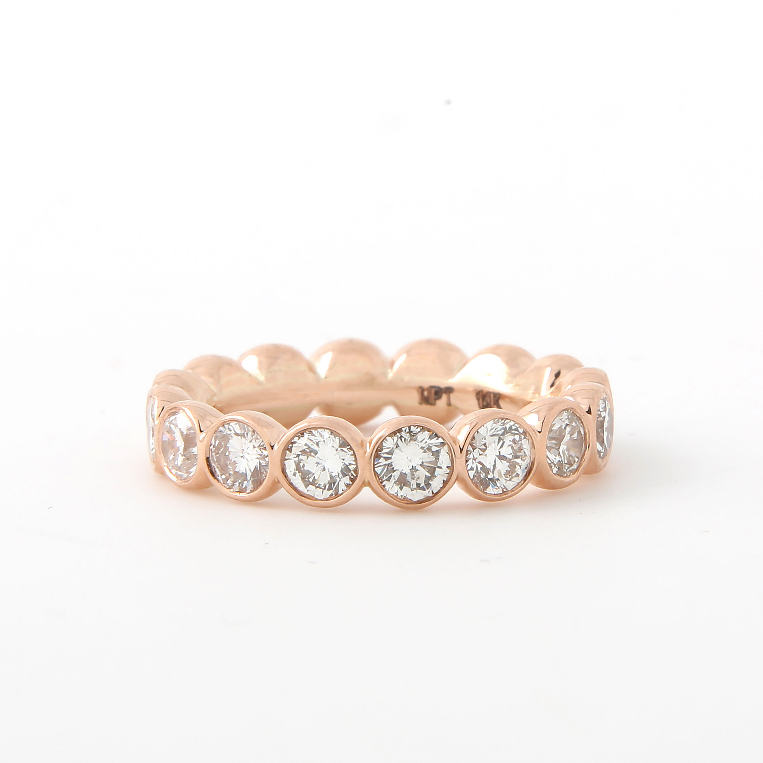 Diamond Bezel Eternity Band 2.40 CTTW, 14K Rose GoldDiamond Bezel Eternity Band