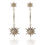 Thumbnail: H. Stern Stars Collection Dangling Cognac Diamond Earrings 18k Gold