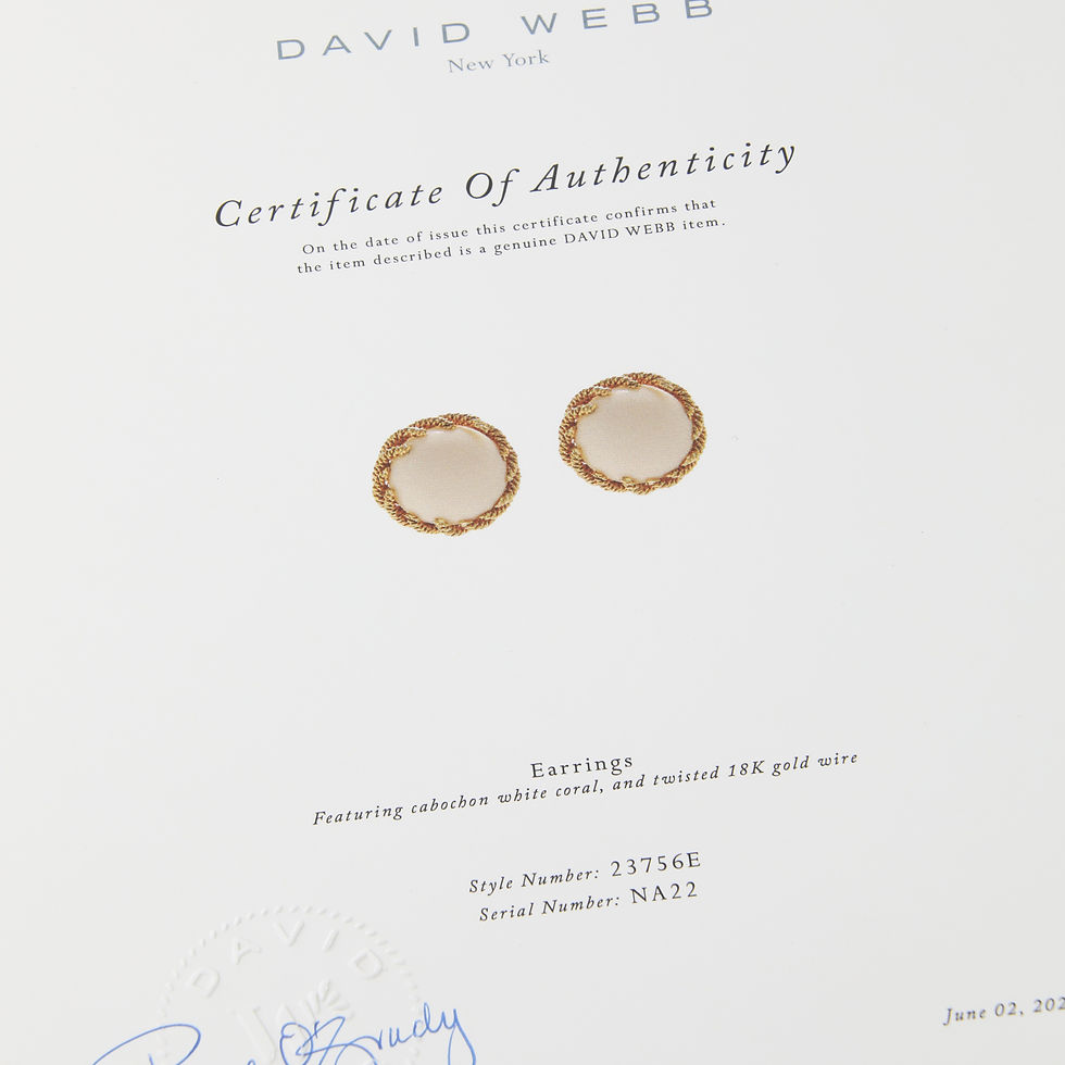 Thumbnail: David Webb 1950's Coral Clip-On Earrings 18k Yellow Gold