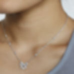 Penny Preville Diamond Bow Necklace 18k White Gold