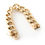 Thumbnail: 14K Yellow Gold Large Chunky Link Bracelet 7.5''