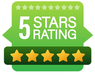 Green 5 Star Rating Vector