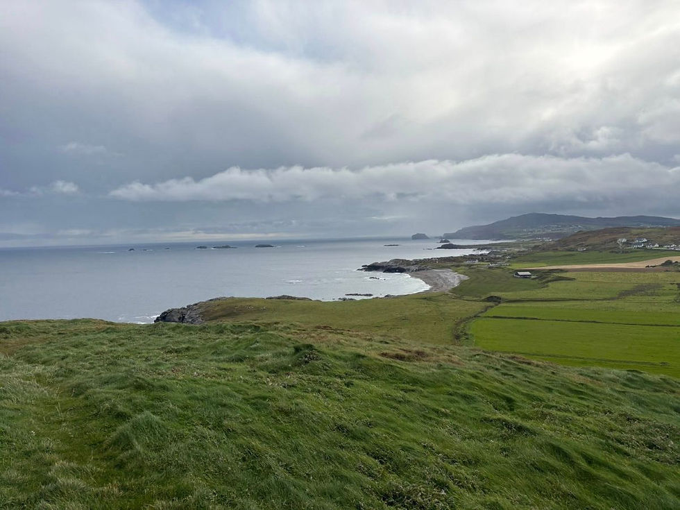 Scenic coastal view along Ireland’s Wild Atlantic Way during a private tour with Chauffeur Service D