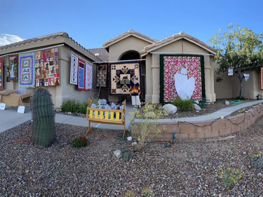 1st annual “Drive by quilt show”