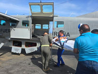 FFAA a través de la Fuerza aérea, realizó la evacuación aeromédica de un paciente desde Roatán hacia SPS.