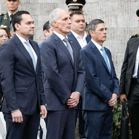 Presidente del Congreso Nacional participa en celebración de los 205 años de Independencia Patria