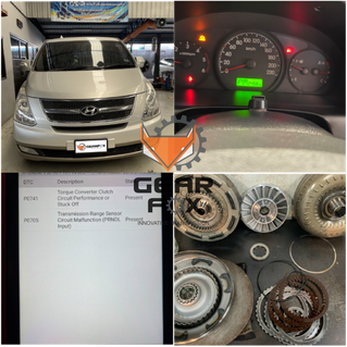 HYUNDAI H1 ไฟเครื่องโชว์ ฟ้อง P0741 ทอร์คคอนเวอร์เตอร์มีปัญหา