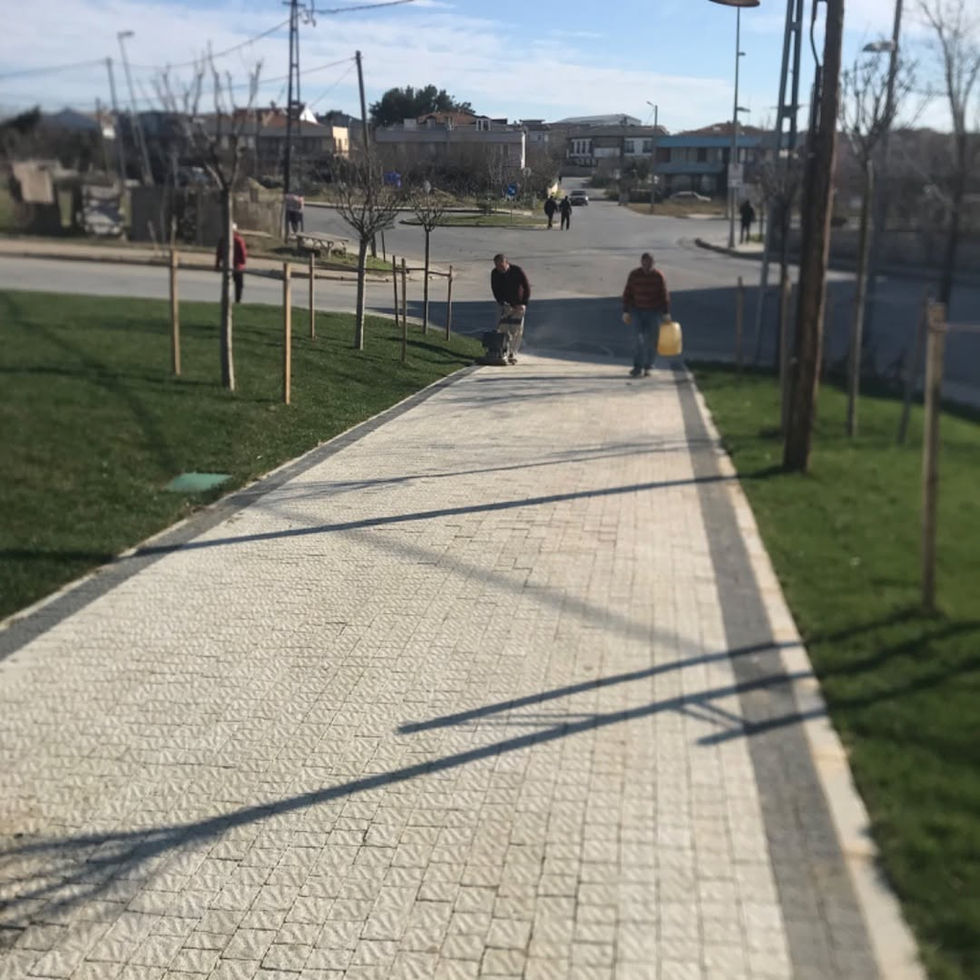 Begonit parke taş yapım işi#begonittaşı #taşyapımı