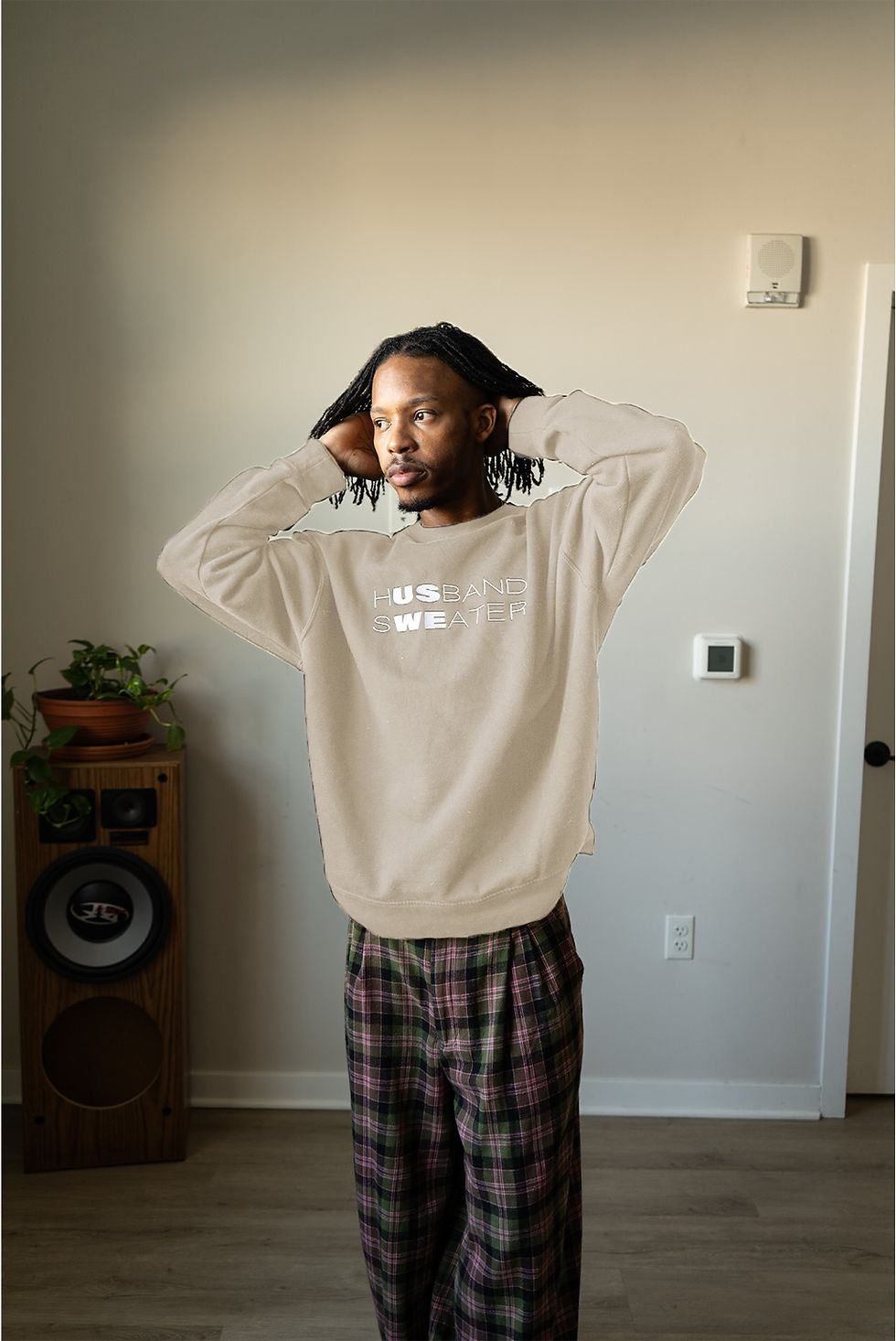 Thumbnail: Husband sweater WHT