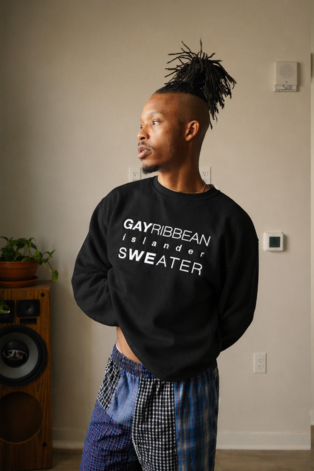 Gayribbean island sweater WHT