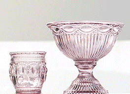 Lavender Rose Votive & Compote