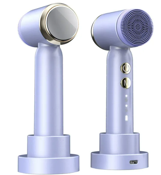 Thumbnail: 6 In 1 Ultrasonic Electric Face Cleansing Brush Compress