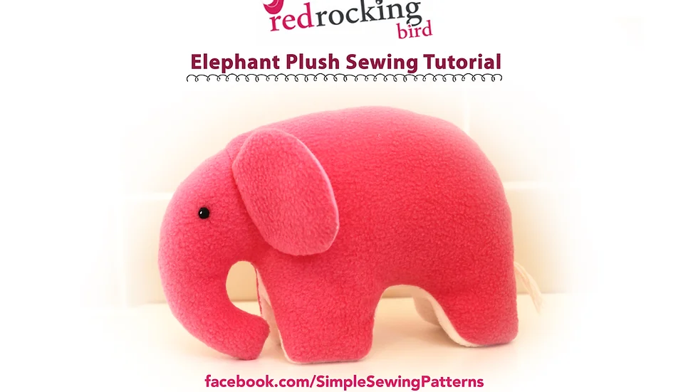 Elephant Sewing Pattern Pdf Red Rocking Bird