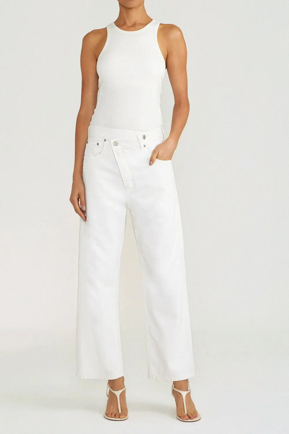 Calça Crossover - White Denim | L*Dnim