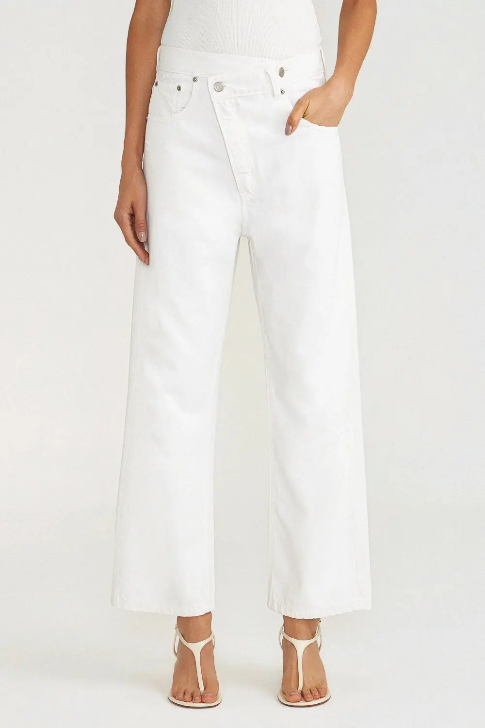 Calça Crossover - White Denim | L*Dnim