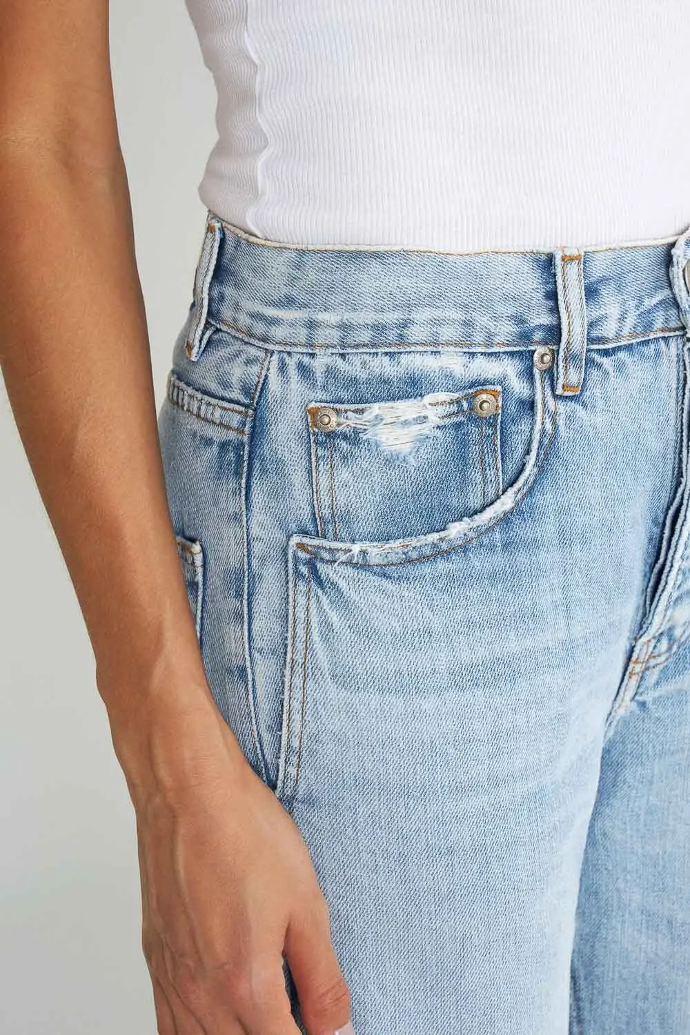 Calça Wide Leg Cropped - Jeans Vintage | L*Denim