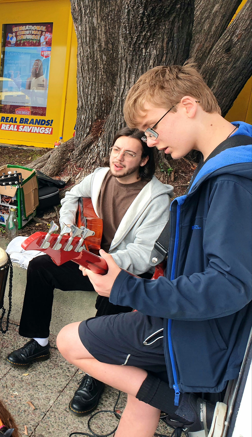 Tom develops his base playing skills beyond his years