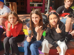 Copy of Three big thumbs and three big voices!