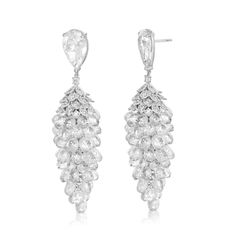 עגילי יהלומים מדהימים