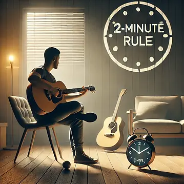 DALL·E 2025-02-20 14.10.14 - A motivating image illustrating the power of the '2-Minute Ru