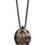 Thumbnail: Snakeskin Shield Necklace Blk/Wht