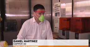 Copper masks made by Chile company in COVID-19 fight