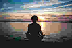 woman in meditation