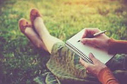 woman journaling
