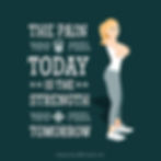 Morning affirmation text displayed in the foreground, with a woman in fitness outfit reminding the importance of morning workout.