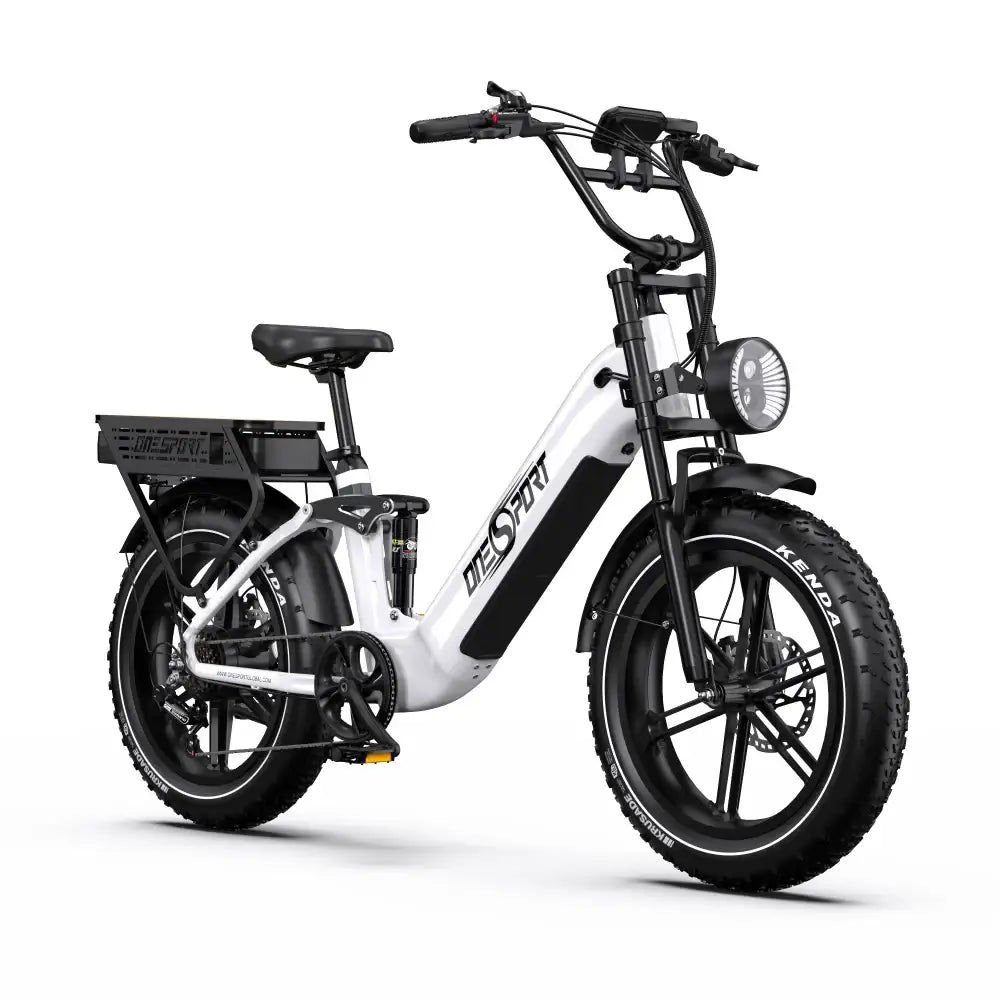Onesport OT08 Pro 500W 20" Fat Bike Dual Batteries 1728Wh Step-through E-bike — photo 1