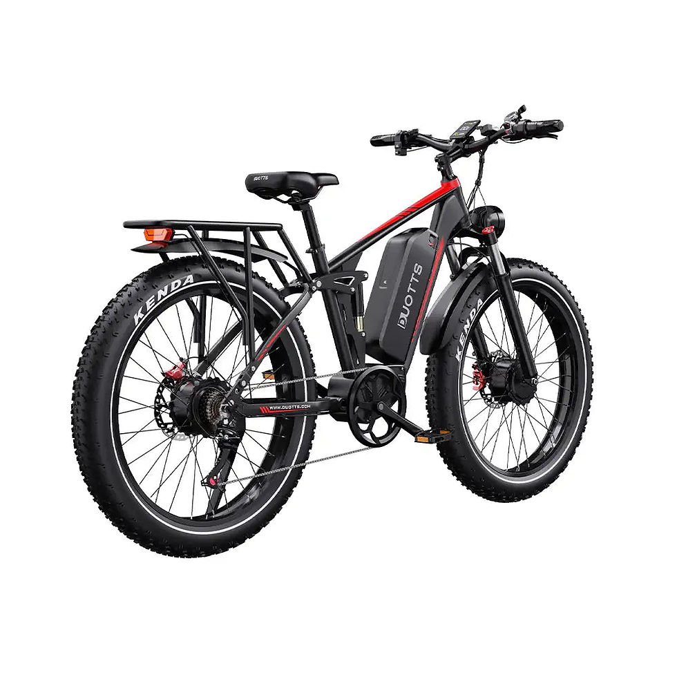 Thumbnail: DUOTTS S26 750W*2 Dual Motor 26" Fat Bike 960Wh Full Suspension E-MTB 48V 20Ah — photo 10