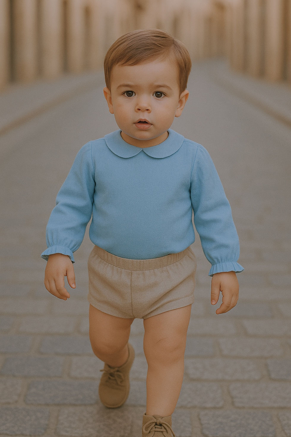 Camisa cuello bebé (manga larga o corta)