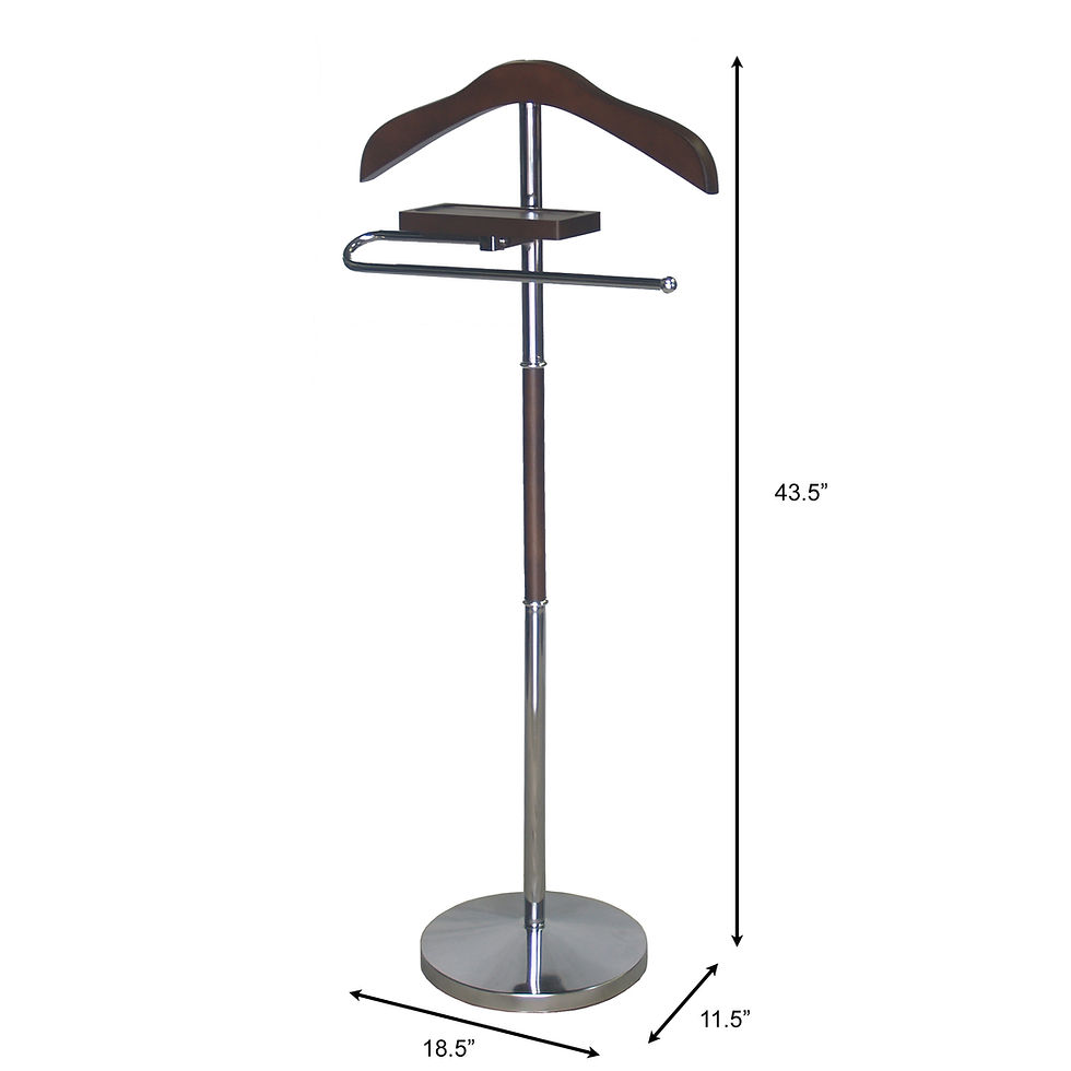 Thumbnail: Personal Valet Stand Clothes Butler Standing Organizer