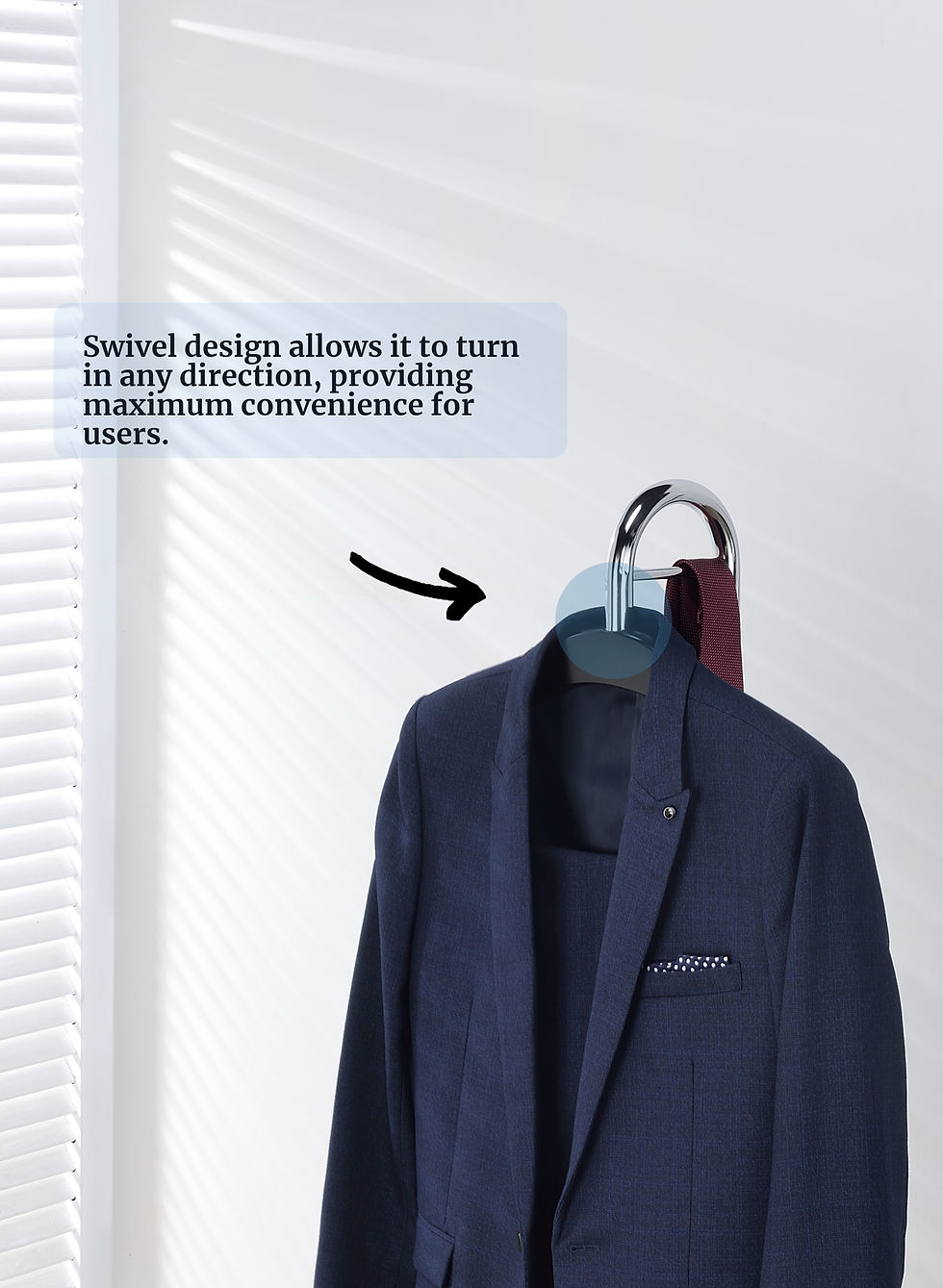 Thumbnail: Proman Proudcts Amber Freestanding Valet Stand Coat Rack Organizer