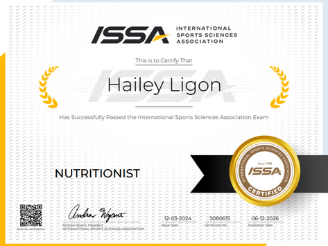 Certified Nutritionist