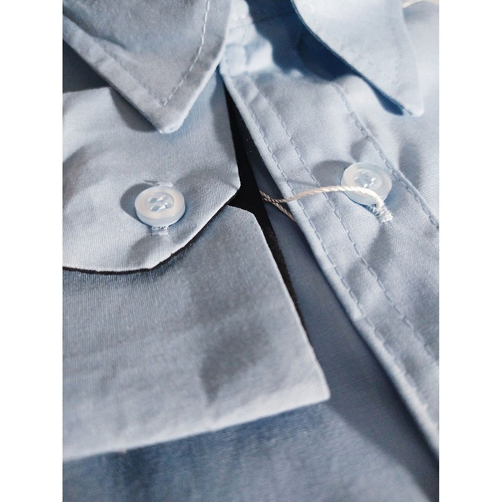 Miniatura: Camisa Social Manga Longa Slim Fit - Azul Bebê