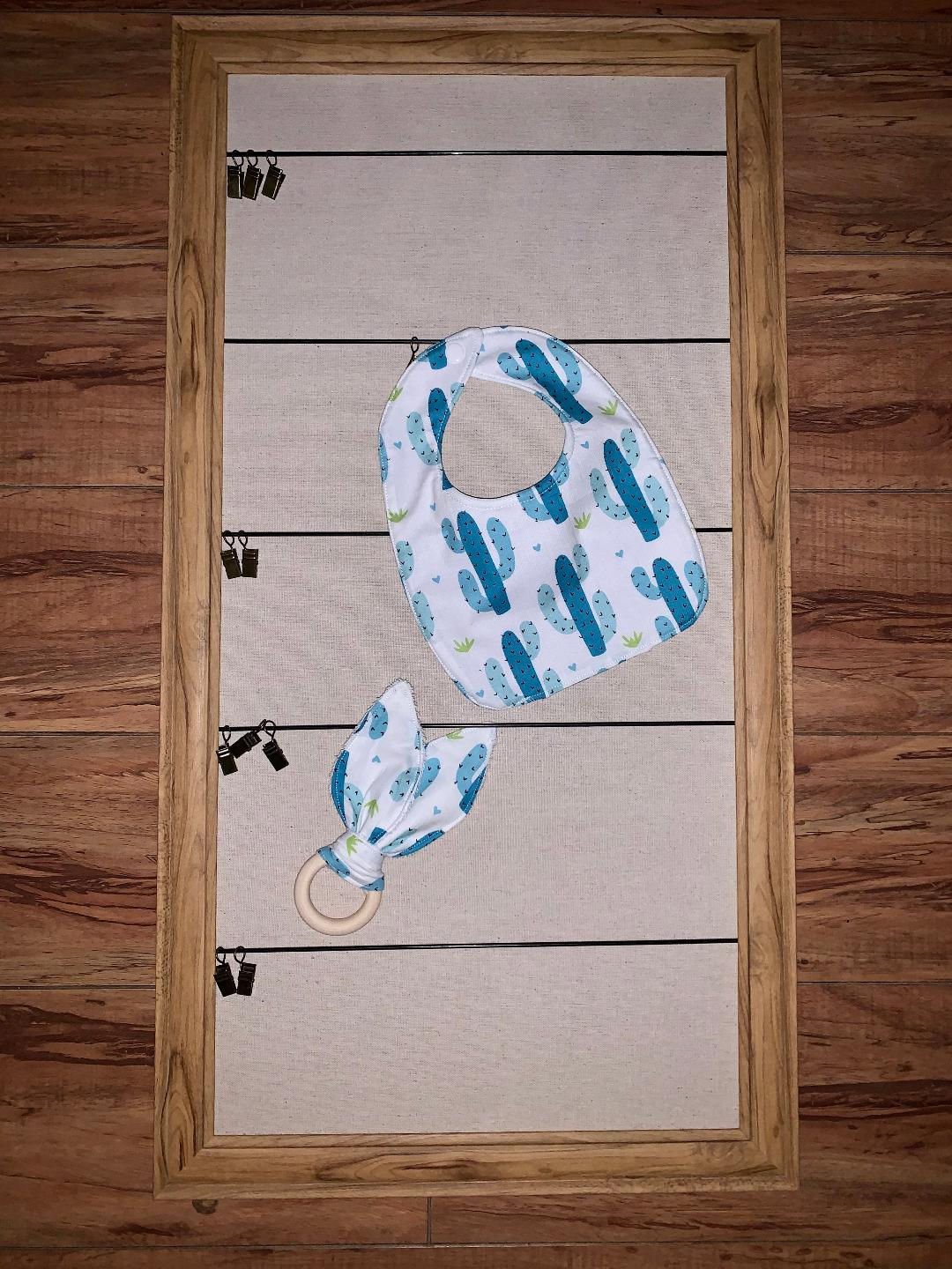 Blue Cactus Baby Boy Set