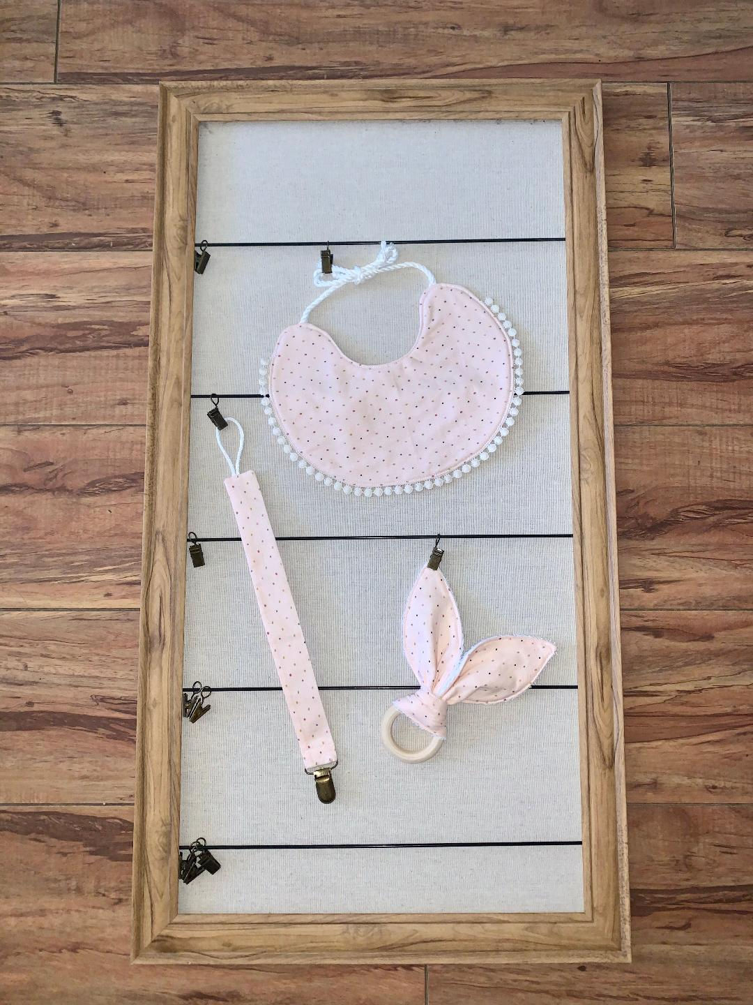 Baby Pink Polka Dot Baby Set
