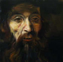 Bearded Man after Rembrandt