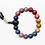Thumbnail: Handmade Multi-Color Lacquer Bead Stretch Bracelet - Lacquer Prism - 0.43 Inch B