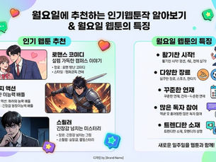 월요일에 추천하는 인기웹툰작 알아보기 | 주초에 보기 좋은 웹툰 3선