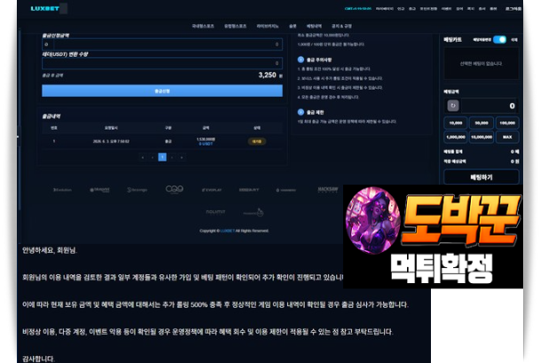 럭스벳(LUXBET) 카지노 먹튀제보 알아보기 | 이용전 반드시 확인해야 할 사항1
