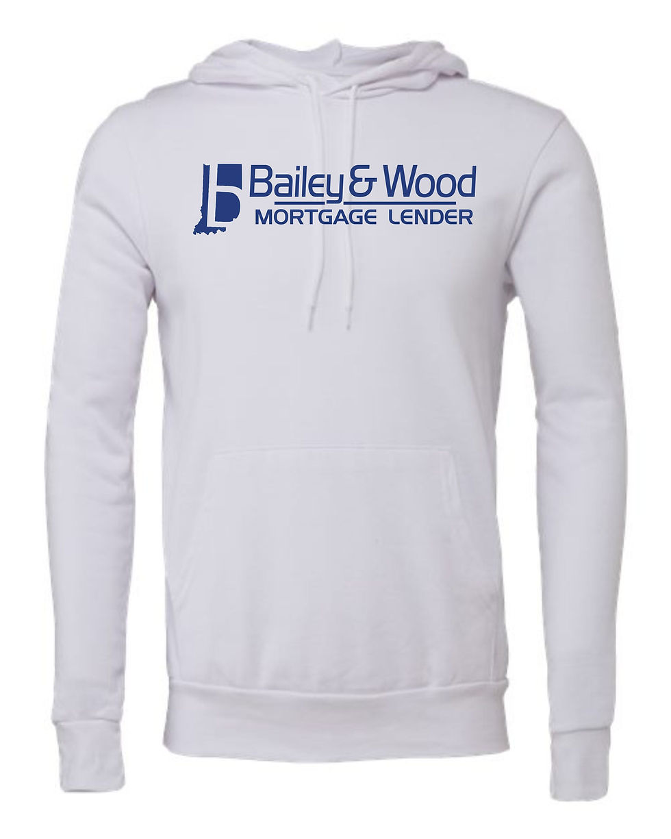 Thumbnail: B & W-Hooded Fleece