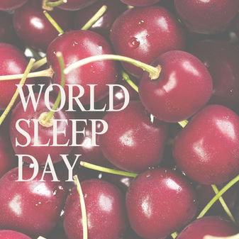 World Sleep Day, tart cherries