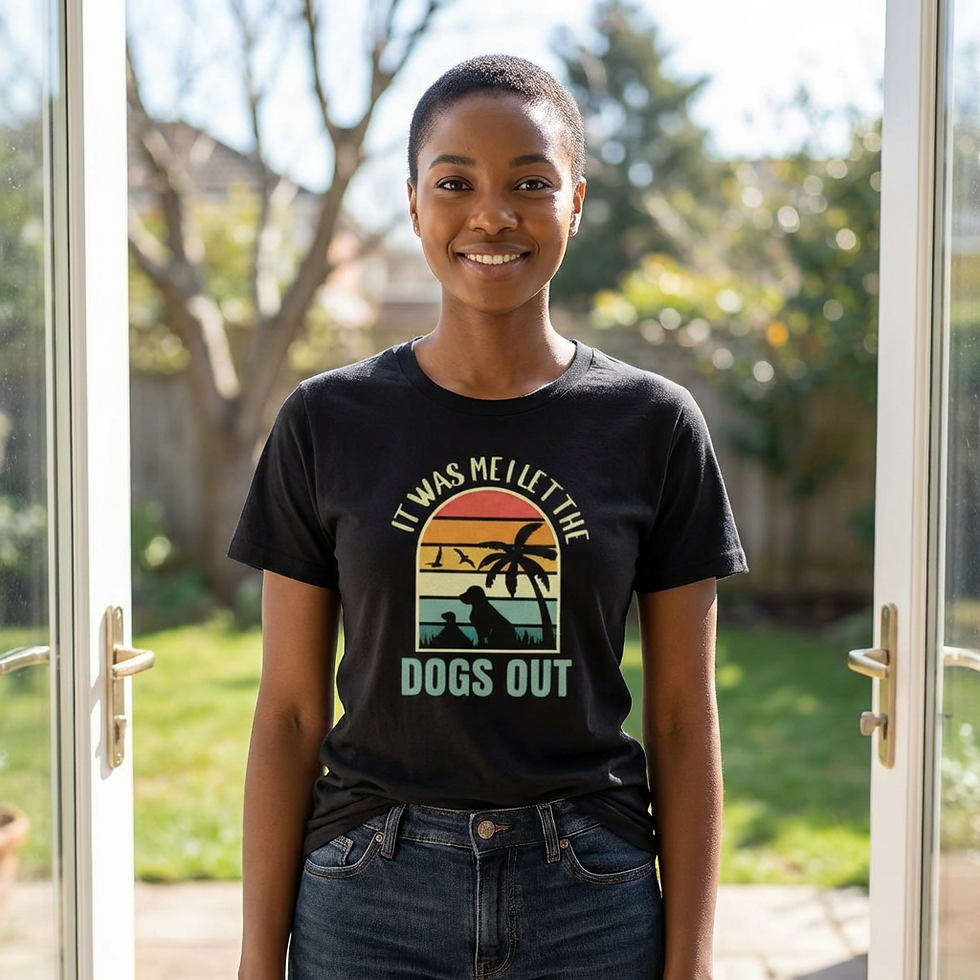 Thumbnail: Dogs Out Retro Beach T‑Shirt — "It Was Me I Let The Dogs Out" Graphic Tee