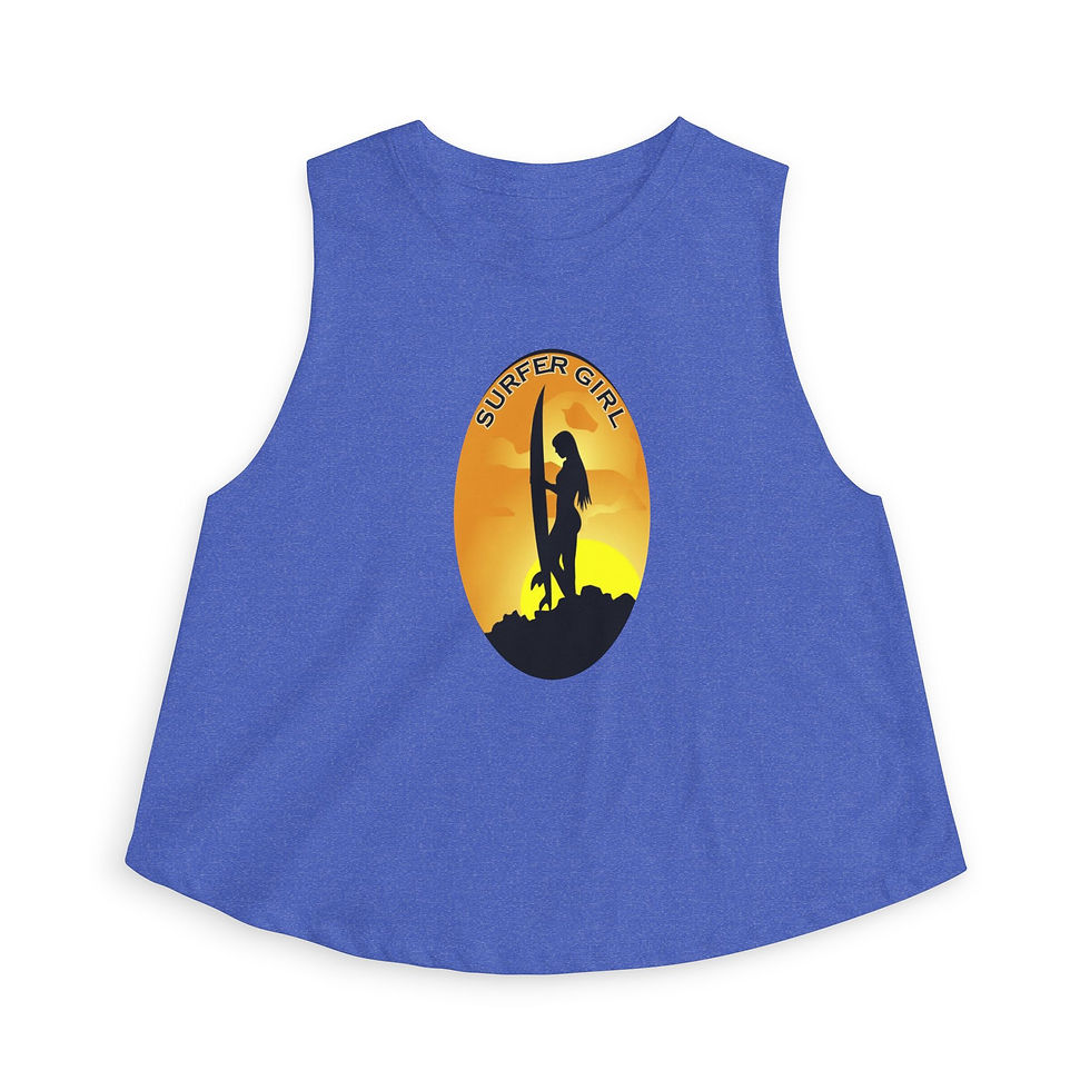 Thumbnail: Surfer Girl Sunset Women's Crop Top