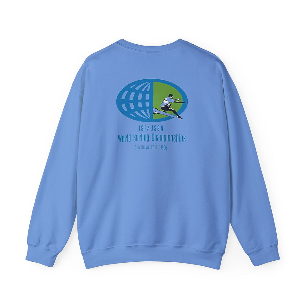 Thumbnail: World Surfing Championships Crewneck Sweatshirt — ISF/USSA Retro Surf Logo