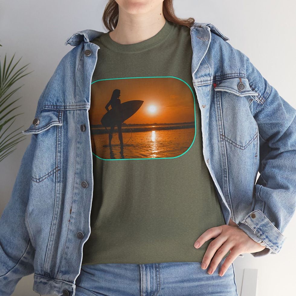 Thumbnail: Sunset Surf Silhouette T-Shirt