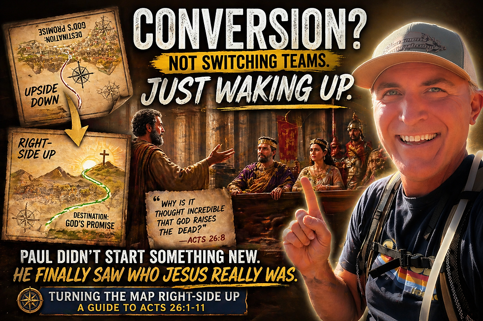 Faith in Jesus isn't switching teams; it’s finally seeing who owns the stadium.